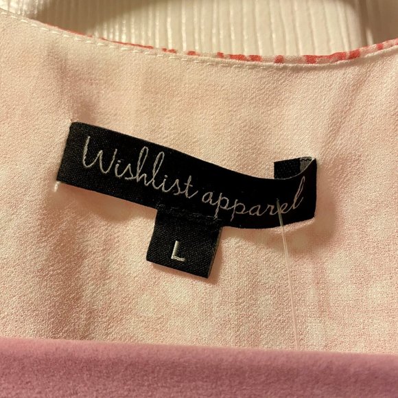 NEW WITH TAGS - Wishlist Apparel Ruffle Peplum Blouse - L - Picture 4 of 6